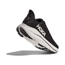 HOKA Men's Clifton 10 Wide black white outsole view