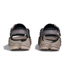HOKA Men's Infini Hike TC trail sandal black cement heel view

