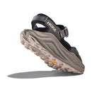 HOKA Men's Infini Hike TC trail sandal black cement outsole view
