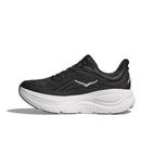 HOKA Women's Bondi 9 black white inner side view