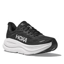 HOKA Women's Bondi 9 black white outer side view