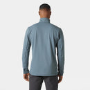 Helly Hansen Men's Versalite Half Zip Fleece full length back, Washed Navy