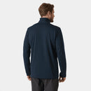 Helly Hansen Men's Versalite Half Zip Fleece full length back, Navy