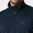 Helly Hansen Men's Versalite Half Zip Fleece chest pocket detail, Navy