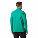 Helly Hansen Men's Versalite Half Zip Fleece full length back, Signal Green