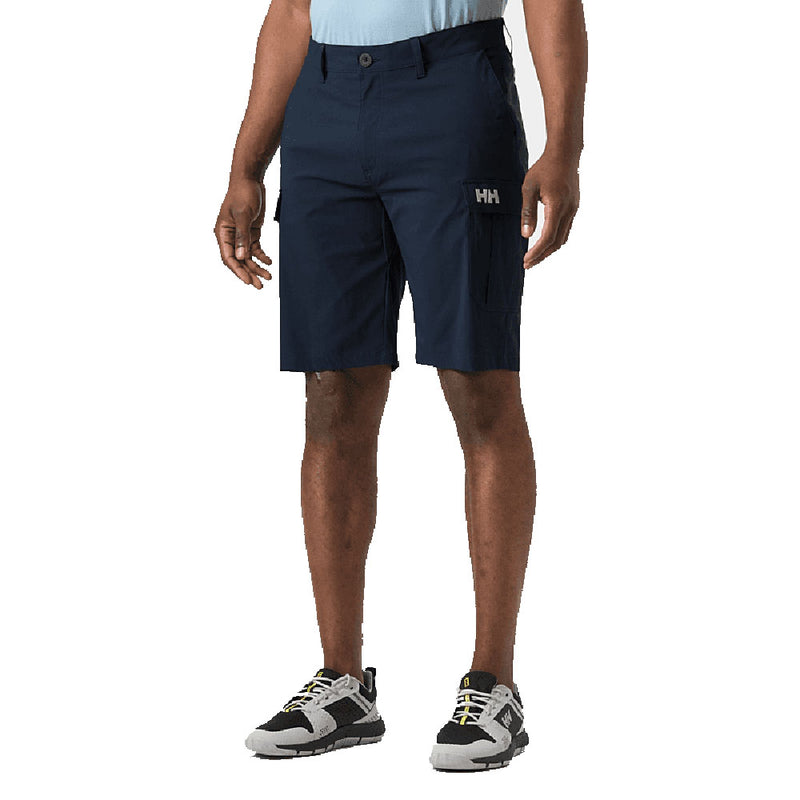 Helly Hansen Men's HH Quick-Dry Cargo Shorts front view, Navy