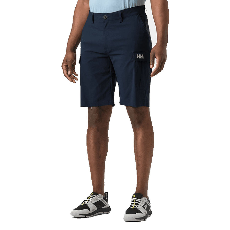 Helly Hansen Men's HH Quick-Dry Cargo Shorts front view, Navy