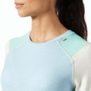 Helly Hansen Women's LIFA® Merino Midweight Crew Base Layer collar details  