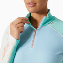 Helly Hansen Women's LIFA® Merino Midweight Half-Zip Base Layer front zip 