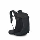 Osprey Hikelite 28 Hiking Backpack front view, Raven Black