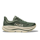 HOKA Men's Bondi 9 road running shoe succulent fern green side view