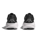 HOKA Men's Bondi 9 black white heel view