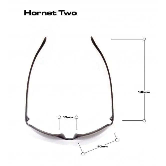 Hornet 2 - Matt Black Blue Mirror