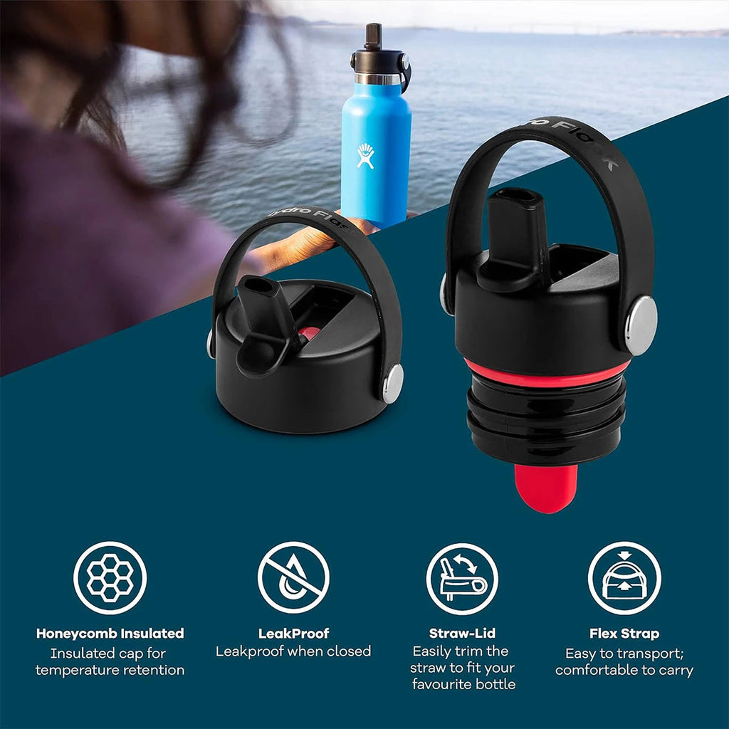 Leak Proof Flex Cap Hydro Flask Water Bottle Straw Lid Hydroflask