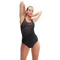 Hyperboom Placement Swimsuit - Black/Pink