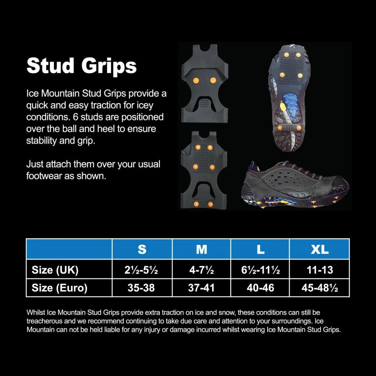 Ice Traction Stud Grips