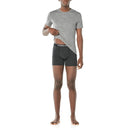 Icebreaker Men's Merino 150 Anatomica Boxers full length front, Jet Heather