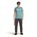 Icebreaker Men's Merino 150 Tech Lite Short Sleeve T-Shirt - The Peaks front view