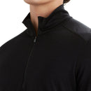 Icebreaker Men's Merino 200 Oasis Half Zip Thermal Top collar details