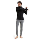 Icebreaker Men's Merino 200 Oasis Half Zip Thermal Top full length front view