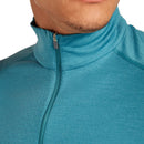 Icebreaker Men's Merino 200 Oasis Half Zip Thermal Top  zip details