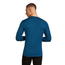 Icebreaker Men's Merino 200 Oasis Long Sleeve Crewe back view, Atlantis