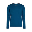 Icebreaker Men's Merino 200 Oasis Long Sleeve Crewe front view, Atlantis