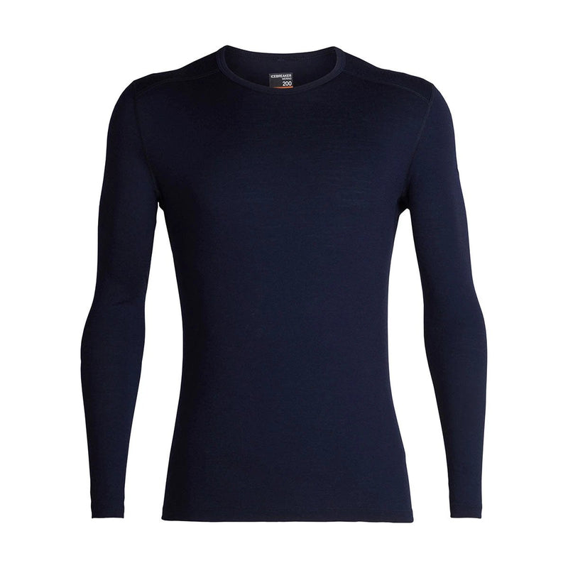 Icebreaker Men's Merino 200 Oasis Long Sleeve Crewe Thermal Top  