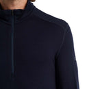 Icebreaker Men's Merino 260 Tech Half Zip Thermal Top zip details