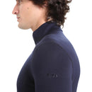 Icebreaker Men's Merino 260 Tech Half Zip Thermal Top side view
