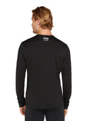 Icebreaker Merino 200 Oasis Long Sleeve Crewe Thermal Top - Pow Black  