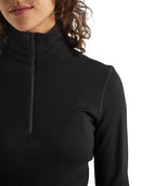 Icebreaker Merino 260 Tech Long Sleeve Half Zip - Black  
