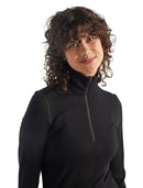 Icebreaker Merino 260 Tech Long Sleeve Half Zip - Black  