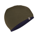 Icebreaker 200 Oasis Reversible Beanie front view, Dark Loden/Midnight Navy