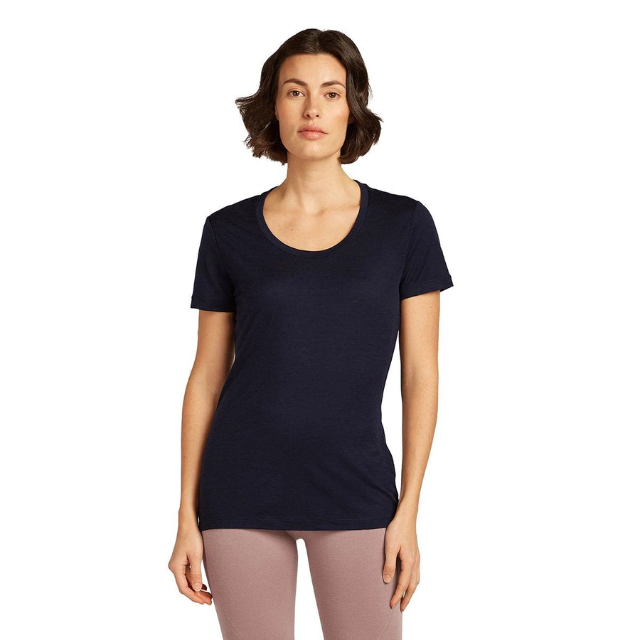 Icebreaker Women's Merino 150 Tech Lite Short Sleeve Scoop T-Shirt front view