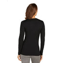Icebreaker Women's Merino 200 Oasis Thermal Top back view, Black
