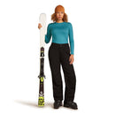 Icebreaker Women's Merino 200 Oasis Thermal Top full length front, Topaz