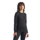 Icebreaker Women's Merino 260 Tech Long Sleeve Crewe Thermal Top  side view