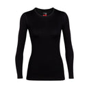 Icebreaker Women's Merino 260 Tech Long Sleeve Crewe Thermal Top front view