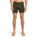 Icebreaker Men's Merino 150 Anatomica Boxers front view, Dark Loden