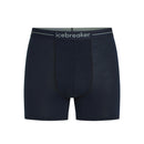 Icebreaker Men's Merino 150 Anatomica Boxers front flat lay, Midnight