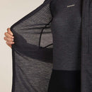 Icebreaker Women's Merino 200 Realfleece™ Descender Hoodie inside texture