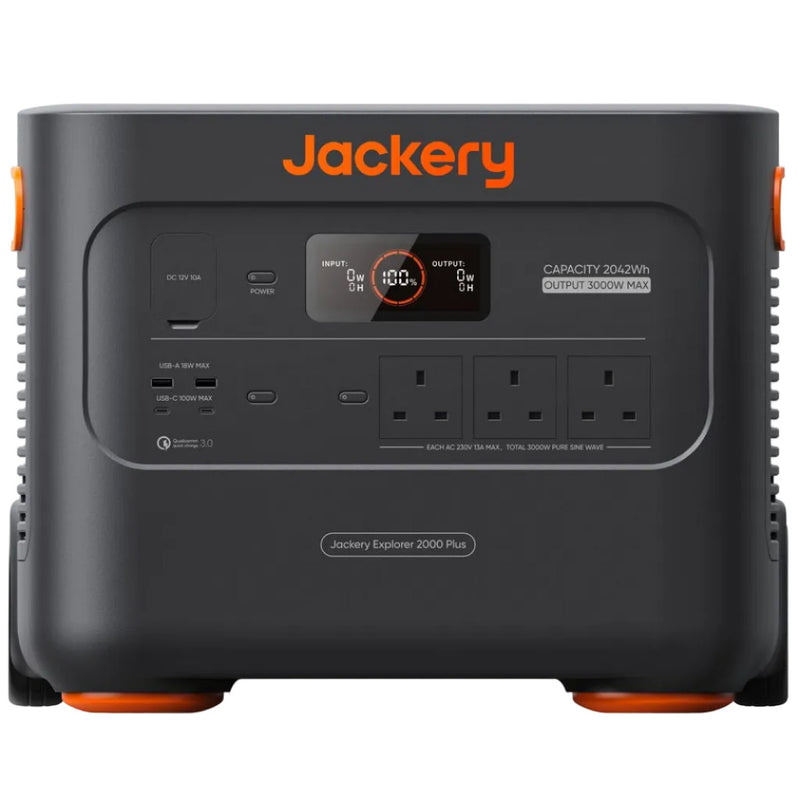 Jackery Explorer 2000 Plus power station on a white background