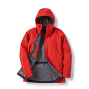Rab Men's Kangri GORE-TEX Jacket hood up front view, Dark Horizon