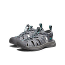 Keen Women's Whisper Sandal - Medium Grey/Peacock Green  