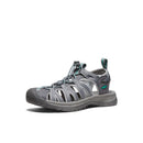 Keen Women's Whisper Sandal - Medium Grey/Peacock Green  