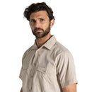 Craghoppers Kiwi Short Sleeve Shirt - Oatmeal- Great Outdoors Ireland