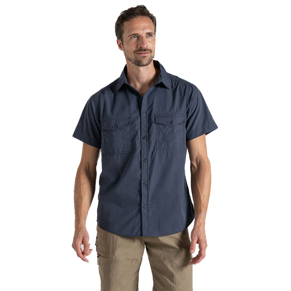 Craghoppers Men's Kiwi Short Sleeve Shirt - Ombre Blue Great Outdoors Ireland