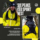 Six Peaks LED Sport Vest - Black- Great Outdoors Ireland