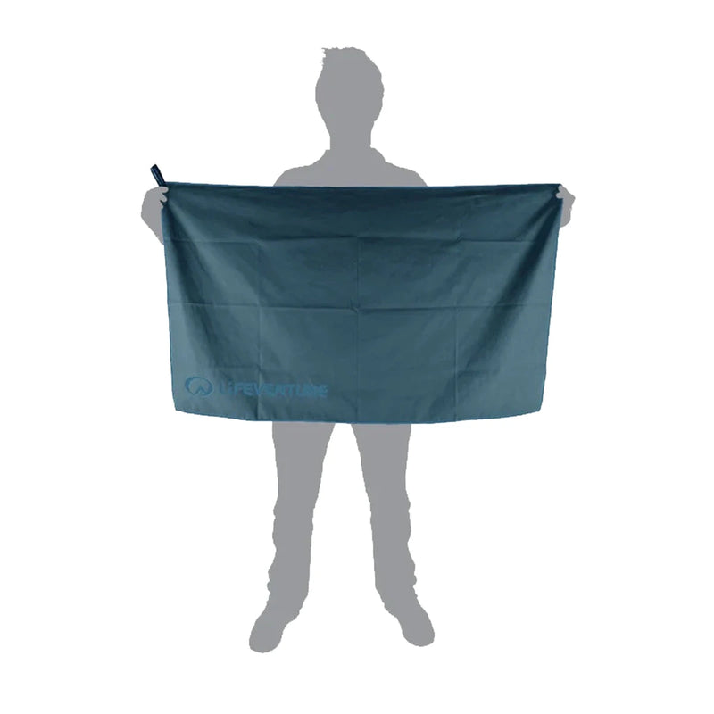 Lifeventure Soft Fibre Recycled Towel - Large Navy  